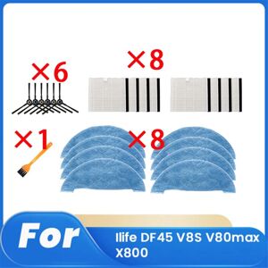 Tlily - 23 Pcs For DF45 V8S V80max X800 Robot Vacuum Cleaner Parts