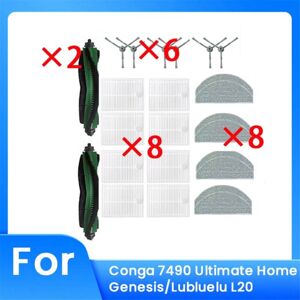 Tlily - 24 Pcs for 7490 Ultimate Home / L20 Sweeping Robot Accessories Cleaner Parts Replacement