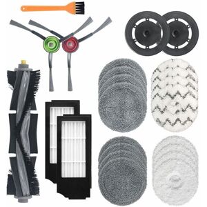 TLILY 24pcs For Ecovacs Deebot X1 Turbo/ Omni Robot Vacuum Cleaner Main Side Brush Mop Cloth HEPA Filter Accessories kit