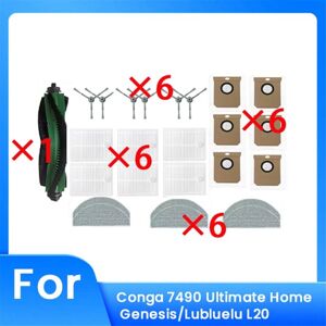 Tlily - 25 Pcs for 7490 Ultimate Home / L20 Sweeping Robot Accessories Cleaner Parts Replacement