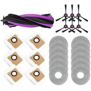 TLILY 25PCS Accessories Parts for P20 Pro Robot Vacuum Attachment Replacement Washable Main Side Brush Mop Cloth Dust Bag