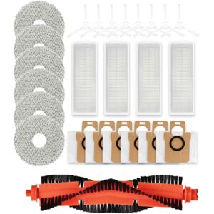 Tlily - 25PCS Replacement Parts for Xiaomi Mijia M30 Pro C107 Robot Vacuum Main Side Brush Mop Cloth Hepa Filter Dust Bag