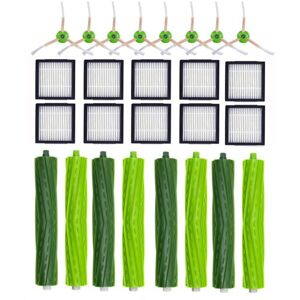 Tlily - 26Pcs hepa Filter Main Side Brush for iRobot Roomba J7 J7+ I7 I7+ I3 I3+ I4 I4+ I6 I6+ I8 I8+ E5 E6 E7 Vacuum Cleaner