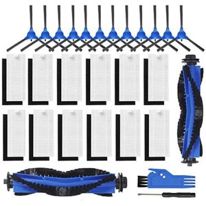 Tlily - 28 Pack Replacement Parts Kit Compatible for Eufy Robovac 11S 30C 15C R3500 R3500S, R550(R500+), R650 Rolling Brush