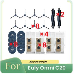 Tlily - 28 Pcs for Omni C20 Sweeping Robot Accessories Cleaner Parts