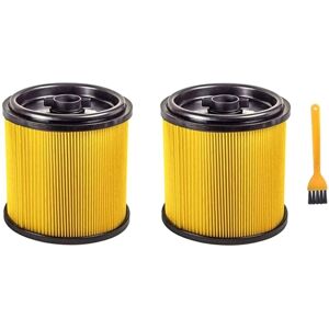 Tlily - 2Pcs Replacement Filter for &Retainer,for 5 to 16 Gallon Wet and Dry Vacuum Cleaner