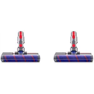 Tlily - 2X Soft Roller Brush Head for Dyson V7 V8 V10 V11 V15 Cordless Stick Vacuum Cleaners Parts Hardwood Floor Attachment