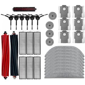 TLILY 33-Piece Accessory Kit for S8 MaxV Ultra Robot Vacuum Cleaner, Replacement Main Side Brushes, Mop, HEPA Filters, Dust