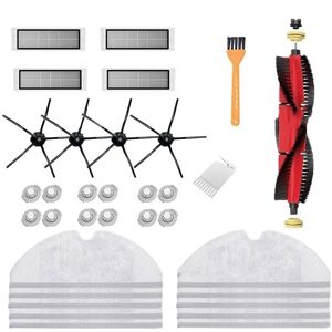 Tlily - 33pcs Washable hepa Filter Main Brush Side Brush Parts for Xiaomi Roborock S5 Max S6 Vacuum Cleaner Accessories