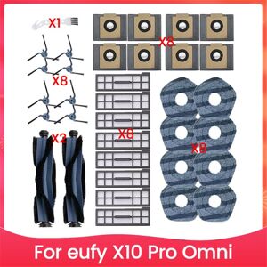Tlily - 35PCS Brush Filter and Mop Cloth Kit for X10 Pro Omni Vacuum Cleaner Accessories Replacement Parts