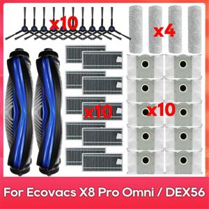TLILY 36PCS Main Roller Side Brush for X8 Pro Omni /DEX56