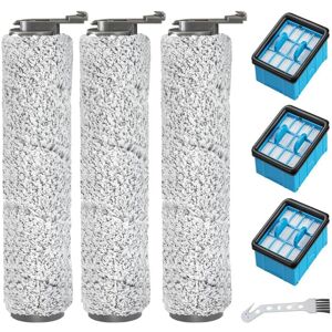Tlily - 3882 Brush Roll and Filter Replacement Parts for 3883 Wet Dry Vacuum Accessory Kit