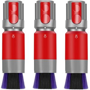 Tlily - 3PCS for Dyson V7 V8 V10 V11 V15 Vacuum Cleaner Traceless Dust Removal Soft Brush Universal Suction Head Accessories