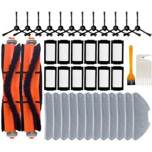 Tlily - 40PCS for Xiaomi Mijia Robot Vacuum Mop Pro MJSTS1 / mjsts 2 Pro Robot Vacuum Parts Main Side Brush Mop Cloth Filter