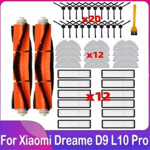 Tlily - 47PCS Brush Filter and Mop Cloth Kit for D9 Bot L10 Pro Trouver Robot lds Vacuum Cleaner Replacement Parts