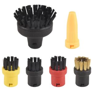 TLILY 6 Pieces Round Brush Nozzle Kit for SC1 SC2 SC3 SC4 Steam Cleaner Parts