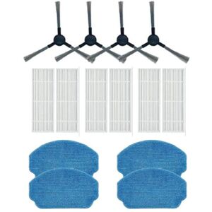 TLILY 6PCS Filter Side Brush Mop Cloth for MAMNV BR150 BR151/ ZCWA BR150 BR151 / ONSON BR150 BR151 Robot Vacuum Cleaner