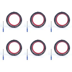 Tlily - 6X for Dyson V11 SV14 SV15 Vacuum Cleaner-Dust Bin Top Fixed Sealing Ring Replacement Attachment Spare Part Accessories