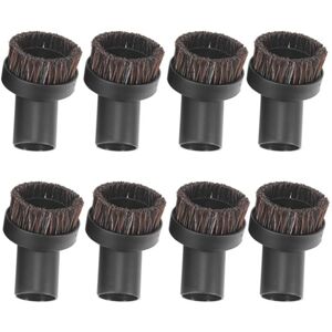 Tlily - 8Pcs Horsehair Bristle Vacuum Cleaner Round Dusting Brush Replacement, Corner/Track Cleaning Tools,Inner Dia 32Mm