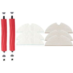 Tlily - 8PCS Replacement Kit For Roborock T8/Q7 Max / Max+ Robot Vacuum Cleaner Accessories Detachable Main Brush Mop Cloth