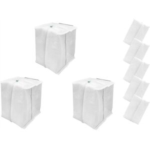 TLILY 8PCS Reusable Vacuum Bags for IRobot Roomba I & S & J Series, Vacuum Replacement Bags