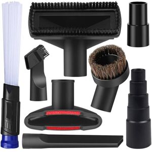 Tlily - 8Pcs Universal Vacuum Attachment Kit Wet Dry Plastic Vacuum Hose Adapter 1-1/4inch Vacuum Cleaners Accessories