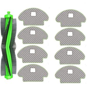 Tlily - 9PCS Main Brush Mop Cloths Rag Replacement For Irobot Roomba Combo113 R113840 Robotic Vacuum Cleaner Spare Parts