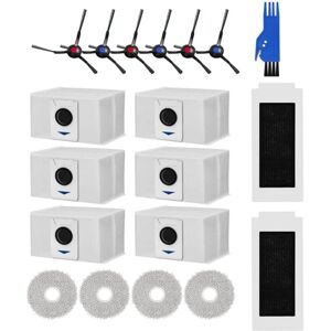 Tlily - Accessories for Ecovacs Deebot T30 / T30 Max / T30 Pro Brush Mop Cloth hepa Filter Dust Bag Replacement Spare Parts