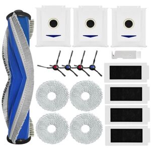 Tlily - Accessories for Ecovacs Deebot T30 / T30 Max / T30 Pro Robot Vacuum Cleaner, Replacement Set with Main Brush,Dust Bags
