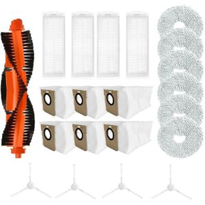 TLILY Accessories for M30 Pro /C107 Robot Vacuum Cleaner Main Brush Mop Cloth Rag Heap Filter Dust Bag Side