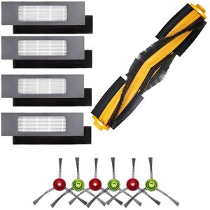 Tlily - Accessories for N8 T8 1 Main Brush 4 Filters 6 Side Brushes Ozmo 950 920 Replacement