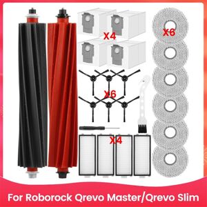TLILY Accessories for Qrevo Master/Qrevo Slim Vacuum Cleaner Main Side Brush Hepa Filter Mop Cloth Dust Bags