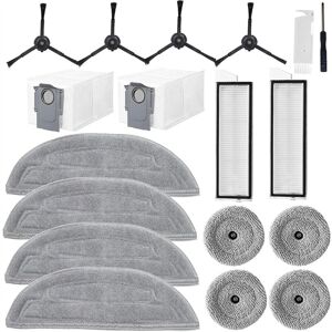 TLILY Accessories for S8 MaxV Ultra,S8 Max Ultra Robot Vacuum Cleaner Spare Part,Cloth,Dust Bags,Side Brushes,Filters