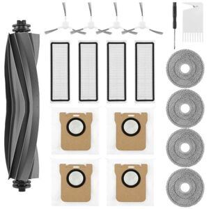 Tlily - Accessories Kit for Dreame L10S Ultra /L10 Ultra Robot Vacuum Cleaner Main Side Brush hepa Filters Mop Pads Dust Bags