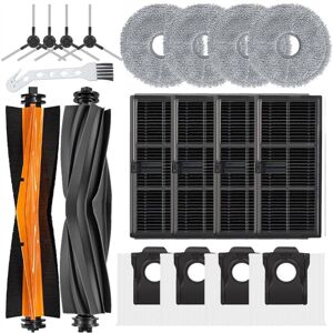 Tlily - Accessories Kit for Dreame X30 Ultra Robot Main Brush Side Brush Mop Pad Hepa Filters Dust Bags Cleaning Tool Parts