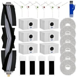 Tlily - Accessories Kit for ecovacs Deebot T20 Omni/Max/Pro Vacuum Cleaher Main Side Brush Hepa Filters Mop Pads Dust Bags
