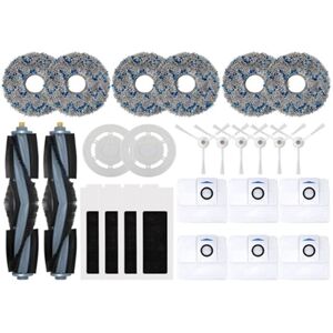 Tlily - Accessories Kit for Ecovacs Deebot T20 OMNI/T20/T20 Max/T20 Pro Vacuum Replace Main Side Brush Mop hepa Filter Dust Bag