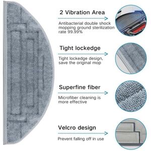 TLILY Accessories Kit for Roborock S8 Pro Ultra / S8+/ S8 Robot Vacuum Cleaner Main Brush Filter Side Brushes Mop Cloth Pads