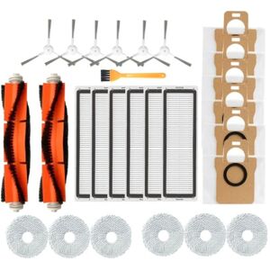 Tlily - Accessories Kit for Xiaomi Mijia Omni 2 /C102CN Dreame S10+ Vacuum Cleaner Main Side Brush Filter Mop Pad Dust Bag