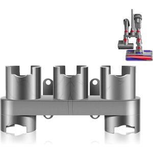 SJQKA Accessory Holder for Dyson V7 V8 V10 V11 V15 Gen5 Vacuum Cleaner Accessory Holder Docking Station Wall Mount, Gray, 1 Pack
