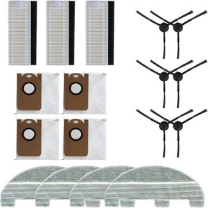 Tlily - Accessory Kit for Proscenic M8Pro Robot Vacuum Cleaner Filters Mop Pads Dust Bags Brush