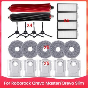 Tlily - for Qrevo Master/Qrevo Slim Main Side Brush hepa Filters Mop