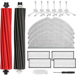 Tlily - Accessory Kits for S8 Pro Ultra/ S8/ S8+, Replacement Parts with 1 Pair of Main Brushes,Mop,Filter,Side Brush