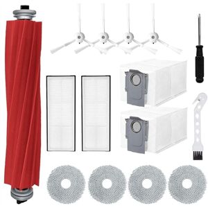 Tlily - Accessory Set for q /P10 Robot Vacuum Cleaner,Replacement Part with Main Brush Wipes Dust Bags Side Brushes