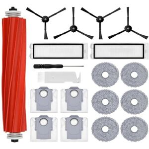 Tlily - Accessory Set for Roborock q Revo Robot Vacuum Cleaner, Dust Bags, Main Roller Brush,Side Brushes, Filters, Mop Wipes