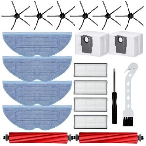 Tlily - Accessory Set for S7 Pro Ultra/S7 MaxV Ultra, Dust Bags, Main Roller Brush Robot Vacuum Cleaner Accessories