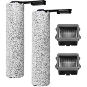 ZVD Accessory set for Tineco Floor One S7 Pro - S6 vacuum cleaner, 2 brush rollers and 2 hepa filters for Floor One S7 Pro, accessory set for cordless