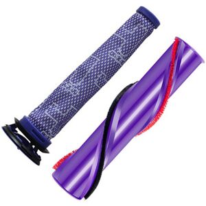Tlily - Brush Roll Filter For Dyson V7 V8 Cordless Brushroll Cleaner Head Brush Bar Roller Sweeper Vacuum Cleaner Accessories