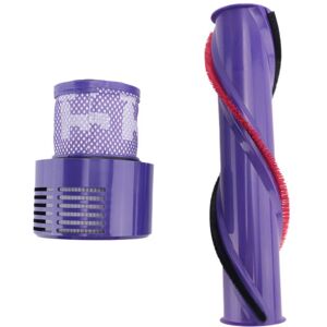 Tlily - Brush Roll Washable Filter Hepa Replacement Kit For Dyson V10 Cordless Brushroll Cleaner Head Brush Bar Roller Part