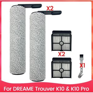 Tlily - Brush Roller and Filter Kit for Trouver K10 & Pro Wet Dry Cordless Vacuum Cleaner Replacement Parts